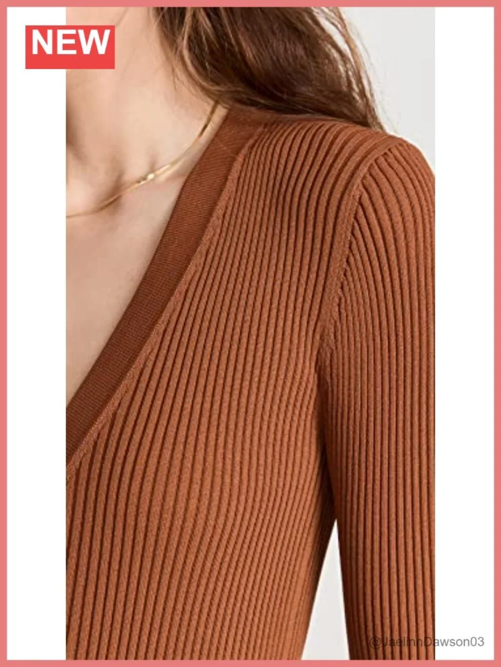Lightweight Ribbed Knit Button Placket Long Sleeve V-Neck Cardigan Sweater